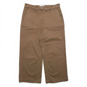 EVERLANE WOMEN’S CROPPED WIDE LEG REGULAR PANT SIZE 16 BROWN